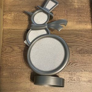 Yankee Candle Snowman tea light display